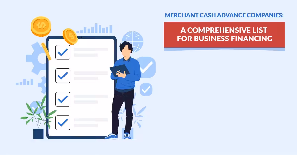 a list of merchant cash advance companies